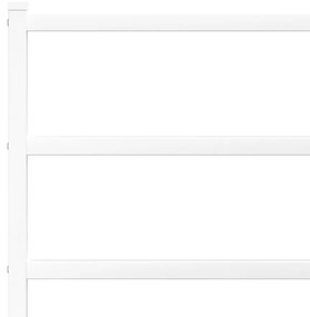 Πλαίσιο Κρεβατιού με Κεφαλάρι/Ποδαρικό Λευκό 183x213εκ. Μέταλλο - Λευκό