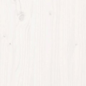 vidaXL Ζαρντινιέρα Λευκή 83 x 83 x 27 εκ. από Μασίφ Ξύλο Πεύκου