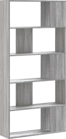 vidaXL Βιβλιοθήκη 5Επιπέδων Sonoma Δρυς 80,5x23,5x162,5 εκ. Επεξ. Ξύλο