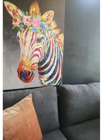 ZEBRA 1 ΠΙΝΑΚΑΣ ΚΑΜΒΑΣ ΠΟΛΥΧΡΩΜΟ 80x120xH3,5cm