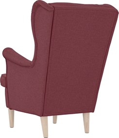 vidaXL πολυθρόνα Wine Red 74x84x100 cm Ύφασμα