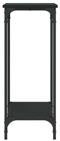 vidaXL Τραπέζι Κονσόλα Μαύρο 75 x 30,5 x 75 εκ. από Επεξεργασμένο Ξύλο