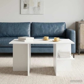vidaXL Τραπεζάκι σαλονιού Λευκό 87 x 50 x 45 εκ