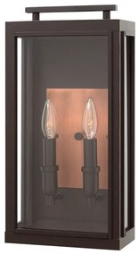 Φανάρι Απλίκα Φωτιστικό Τοίχου 2xE14 IP44 Sutcliffe Quintiesse Elstead Lighting-QN-SUTCLIFFE-M-OZ-Μπρονζέ QN-SUTCLIFFE-M-OZ