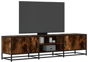 vidaXL Έπιπλο Τηλεόρασης Καπνιστή Δρυς 160x35x41 εκ Επεξ. Ξύλο/Μέταλλο