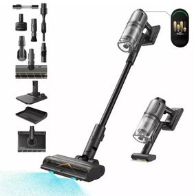 Ηλεκτρική σκούπα μπαταρίας Dreame Z30 AquaCycle VZV77B, 855W, 310AW, 150000 rpm, 3 στάδια, 0.32/0.4/0.6 l, 90 λεπτά, HEPA H14, LED, Brushless motor, Μαύρο