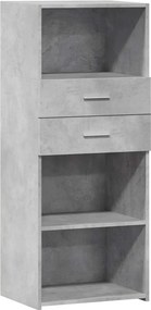 vidaXL Ντουλάπι Γκρι Σκυρ. 50x42,5x124 εκ. από Επεξεργασμένο Ξύλο