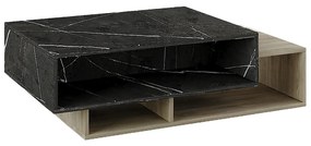 PETRA COFFEE TABLE ΠΕΤΡΑ SONOMA ΣΚΟΥΡΟ 105x60xH40cm 04-0475