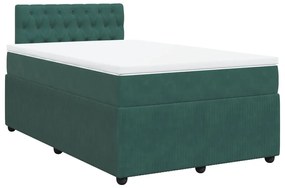 ΚΡΕΒΑΤΙ BOXSPRING ΜΕ ΣΤΡΩΜΑ ΣΚΟΥΡΟ ΠΡΑΣΙΝΟ 120X190ΕΚ. ΒΕΛΟΥΔΙΝΟ 3287695