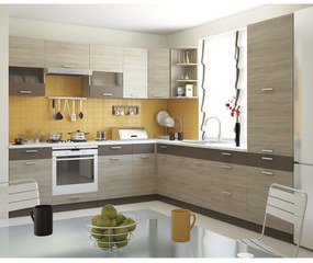 Alina Κάτω Ντουλάπι Γωνίας 100x44.5x85εκ Sonoma-Mocca