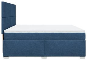 ΚΡΕΒΑΤΙ BOXSPRING ΜΕ ΣΤΡΩΜΑ ΜΠΛΕ 200X200 ΕΚ. ΥΦΑΣΜΑΤΙΝΟ 3290594