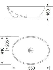 Νιπτήρας μαρμάρινος Mica Fossil-Gkri Skouro