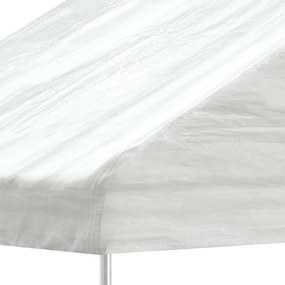 vidaXL Κιόσκι με Τέντα Λευκό 4,46 x 5,88 x 3,75 μ. από Πολυαιθυλένιο