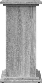 vidaXL Βάση Οθόνης με Αποθ. Γκρι Sonoma 31x30x60 εκ. Επεξεργ. Ξύλο