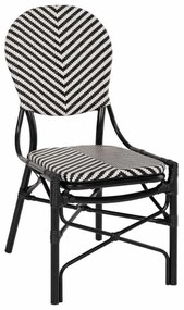 Καρέκλα HM5927.01 46x56x95cm Με Textline Black-White
