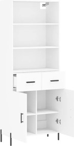 vidaXL Ντουλάπι Λευκό 69,5x34x180 εκ. από Επεξεργασμένο Ξύλο