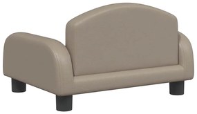 vidaXL Καναπές Παιδικός Καπουτσίνο 50x40x30 εκ. από Συνθ. Δέρμα