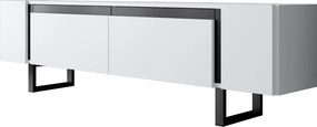 Έπιπλο Τηλεόρασης Λευκό / Μαύρο SEGU 180x30x16