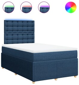 ΚΡΕΒΑΤΙ BOXSPRING ΜΕ ΣΤΡΩΜΑ ΜΠΛΕ 120X190 ΕΚ. ΥΦΑΣΜΑΤΙΝΟ 3294315