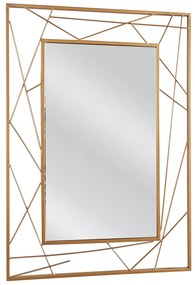 Καθρέπτης Τοίχου ArteLibre BALIN Χρυσό Μέταλλο/Γυαλί 80x1.5x55cm