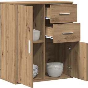 vidaXL Πλαϊνό γραφείο Artisan Oak 60 x 31 x 70 εκ Επεξεργασμένο ξύλο