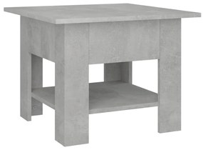 Τραπεζάκι Σαλονιού Γκρι Σκυροδέματος 55x55x42 εκ. Μοριοσανίδα - Γκρι