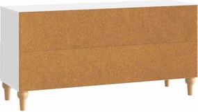 vidaXL Ντουλάπι TV 102 x 34,5 x 50 εκ. Υψηλής Στιλπνότητας Λευκό