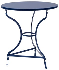 Τραπέζι Noah pakoworld μεταλλικό μπλε Φ70x72εκ - Μέταλλο - 243-000084