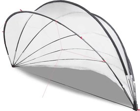 vidaXL Θόλος πισίνας Διαφανές 592 x 590 x 275 εκ. PVC