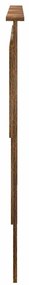 vidaXL Κεφαλάρι με κεφαλάρι Καπνιστό Δρύς 200 cm Επεξεργασμένο ξύλο