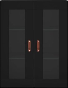 vidaXL Ντουλάπι Τοίχου Μαύρο 69,5 x 34 x 90 εκ.