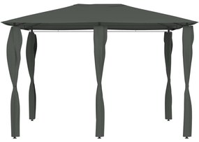 vidaXL Κιόσκι με Καλύμματα Στύλων Ανθρακί 3 x 4 x 2,6 μ. 160 γρ./μ²