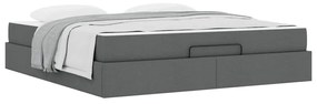 vidaXL Σκελετός Κρεβατιού Άλλο Σκούρο γκρι 180 x 200 cm ύφασμα