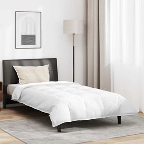 vidaXL Σετ Κουβέρτας με μαξιλάρι 2 pcs Λευκό 140 x 220 cm Πούπουλο