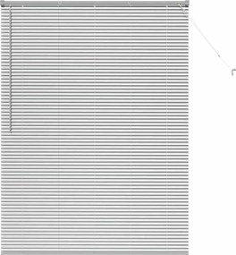 vidaXL Βενετσιάνικες Ρόδες Ασημί 175 x 130 εκ Αλουμίνιο