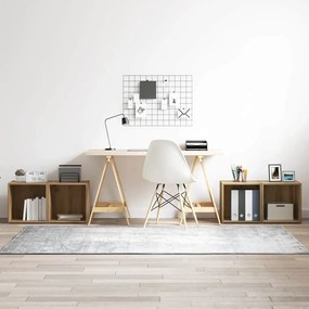 vidaXL Ντουλάπι TV 4 pcs Καφέ 37 x 35 x 37 εκ Επεξεργασμένο ξύλο
