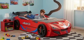 Παιδικό Κρεβάτι Turbo GT Duo-Κόκκινο