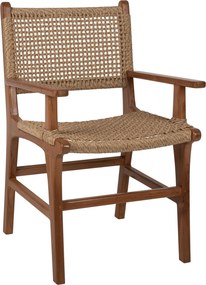 ΠΟΛΥΘΡΟΝΑ ΜΑΣΙΦ ΞΥΛΟ ΤEAK ΦΥΣΙΚΟ RATTAN ΣΧΟΙΝΙ 54Χ58Χ88Υεκ.HM9385.01