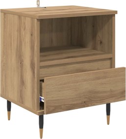 VidaXL Κομοδίνο Artisan Oak 40 x 35 x 50 εκ. Επεξεργασμένο Ξύλο