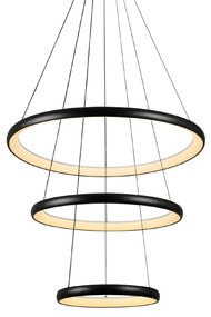 ΚΡΕΜΑΣΤΟ Φ/Σ LED 60W 4800LM CCT IP20 ΜΑΥΡΟ ΜΕΤΑΛΛΙΚΟ + ΑΚΡΥΛΙΚΟ ACA HM23LEDP3BKCCT