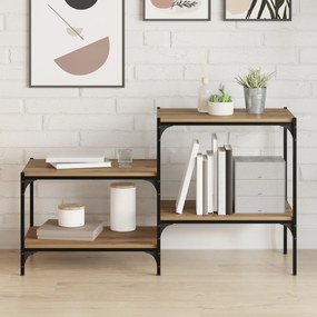 vidaXL Δίσκος Βιβλιοθήκης 4 pcs Καφέ 100 x 40 x 1.5 εκ. Μοριοσανίδα