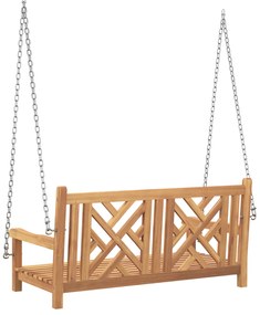 vidaXL Πάγκος Κούνια Other Καφέ 114 x 60 x 64 cm Μασίφ ξύλο teak