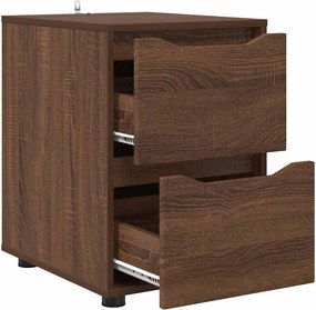 vidaXL Ντουλάπι αποθήκευσης Καφέ δρυς 40 x 48 x 57 εκ