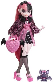Κούκλα Ντρακουλόρα Με Μικρή Νυχτερίδα Monster High HHK51 Pink-Black Mattel