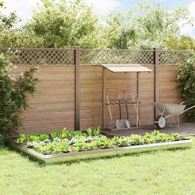 vidaXL Φράχτες με σαλιγκάρια 16 pcs Ασημί Επικαλυμμένος Χάλυβας