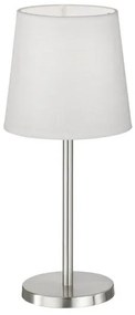 Επιτραπέζιο Φωτιστικό Νίκελ Eve Η30 Φ14 Fischer Honsel-850103-Λευκό 850103