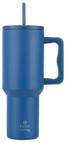 Κούπα Θερμός Με Λαβή & Καλαμάκι 1.2lt Estia Save The Aegean Tumbler Denim Blue 01-32234