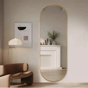 Stewehome Διακοσμητικός καθρέφτης τοίχου MDF οβάλ 180x60 cm