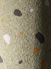 Terrazzo Πουφ Υφασμα Μπουκλε / Σενιλ Ανοιχτό Πράσινο