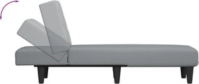 vidaXL Ανάκλιντρο Ανοιχτό Γκρι Υφασμάτινο